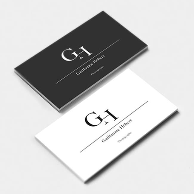 Business Cards, Panel Printing Options